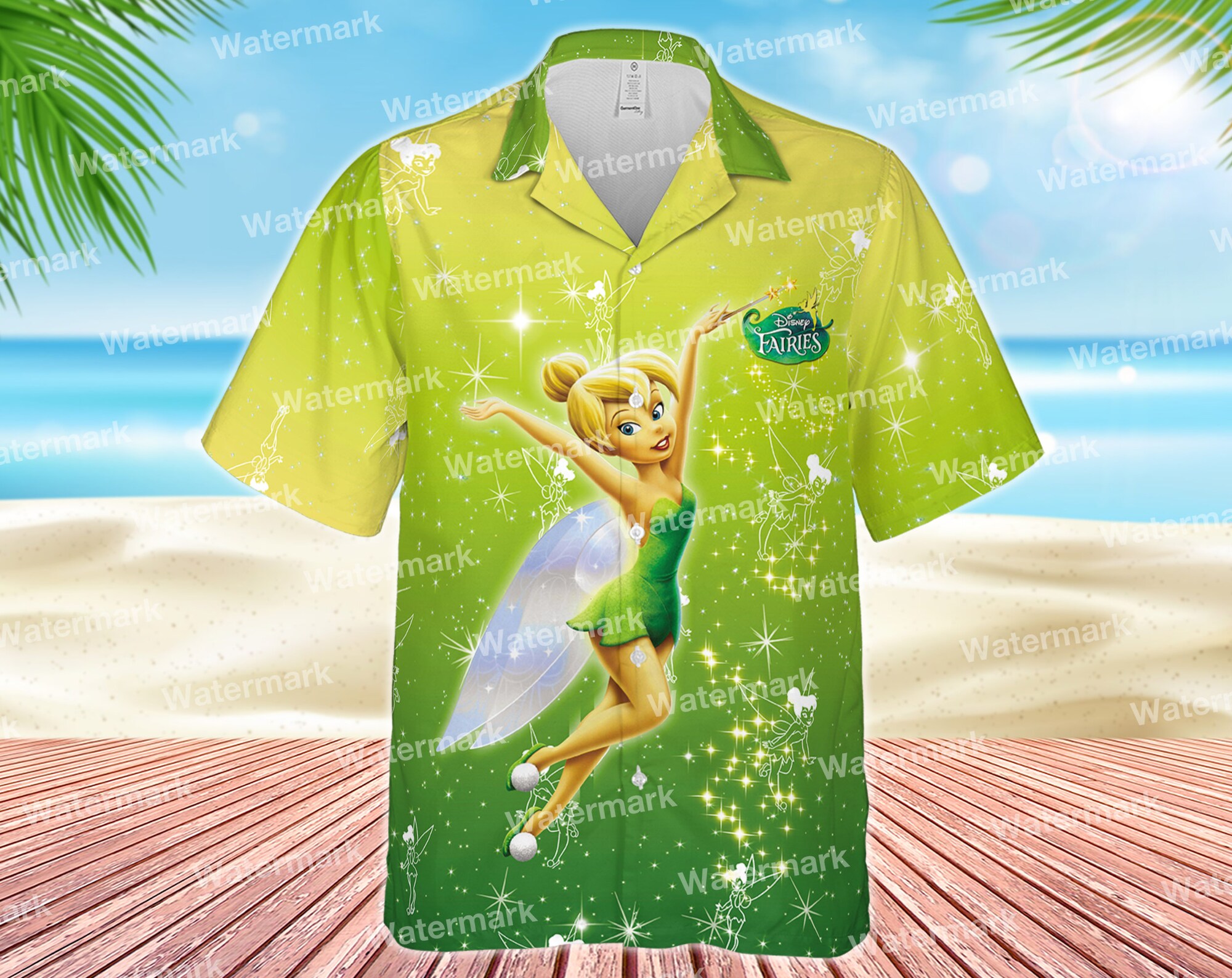 Tinker Bell bling Hawaiian Shirt Tinker Bell bling Hawaiian Shirt