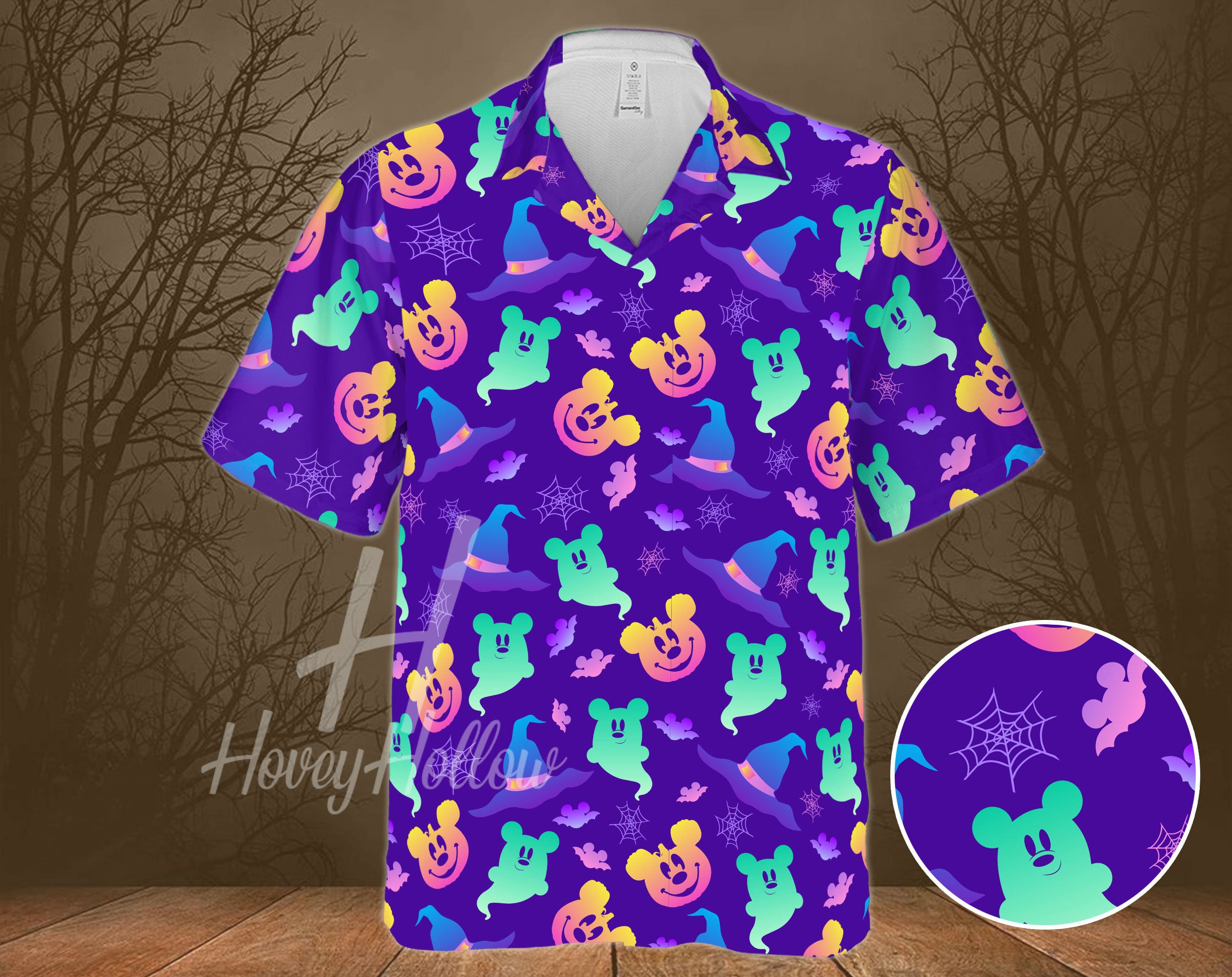 Disney halloween hawaiian shirt
