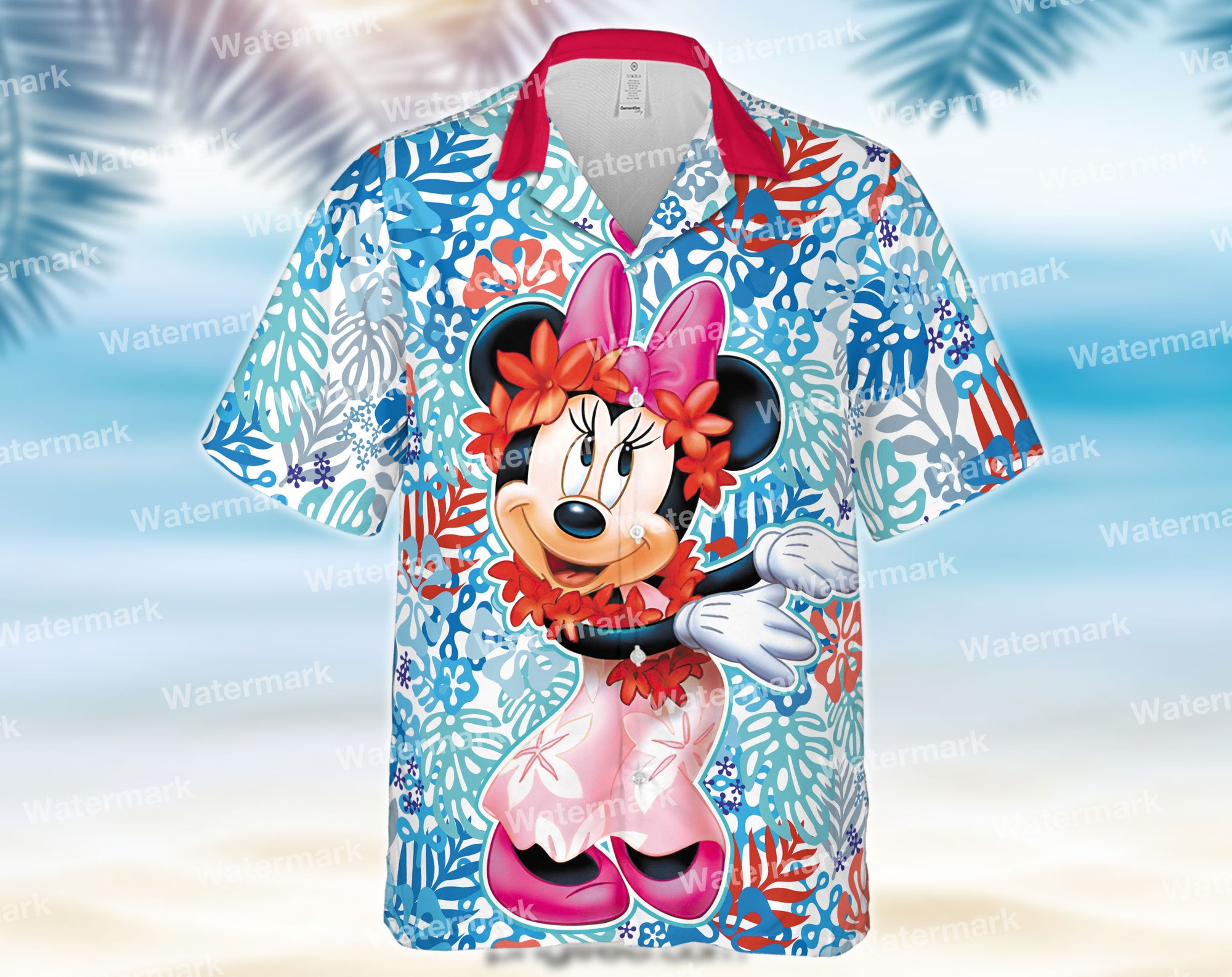 Disney Minnie Winter Hawaiian Shirt Disney Minnie Winter Hawaiian Shirt