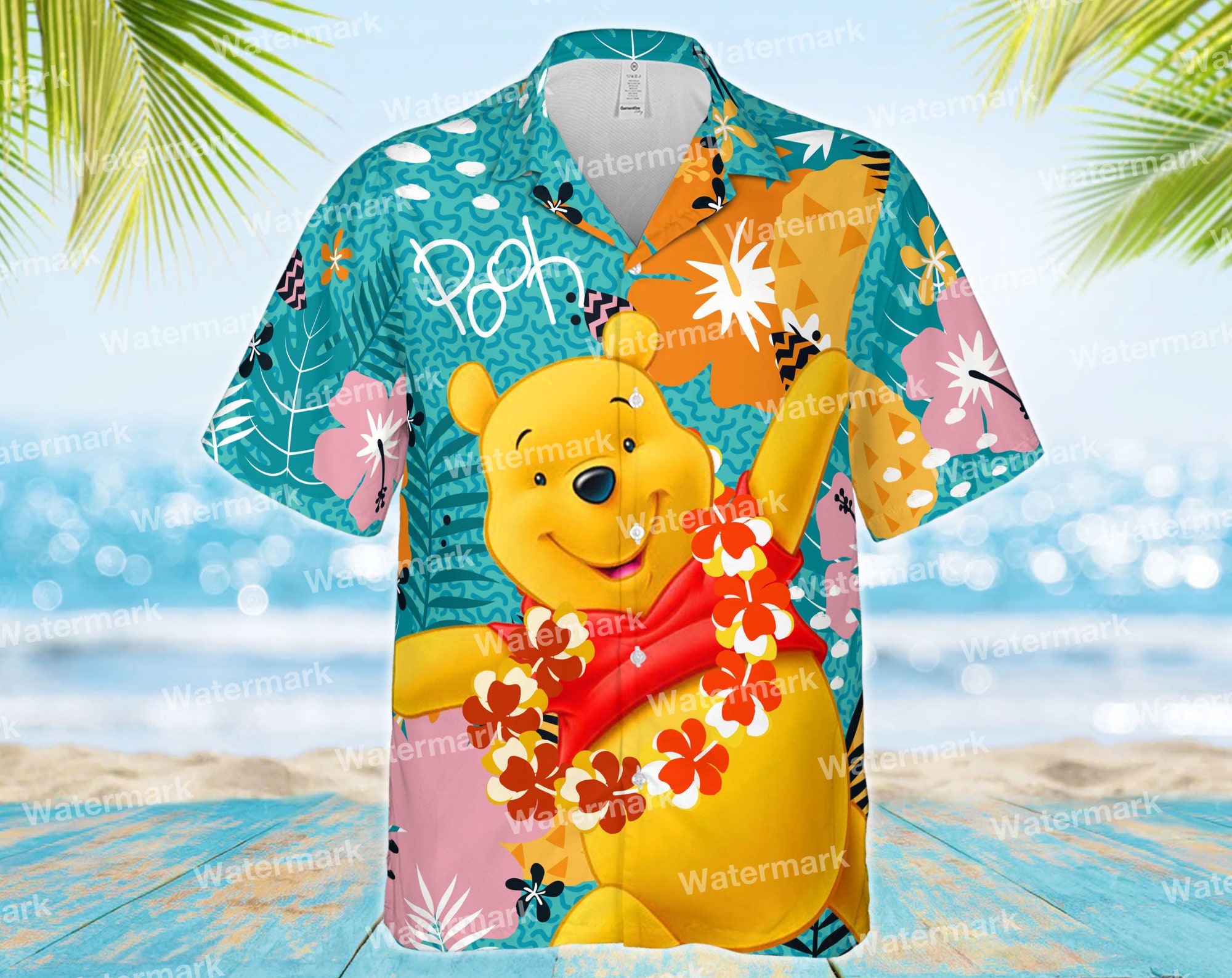 pooh hawaiian shirt