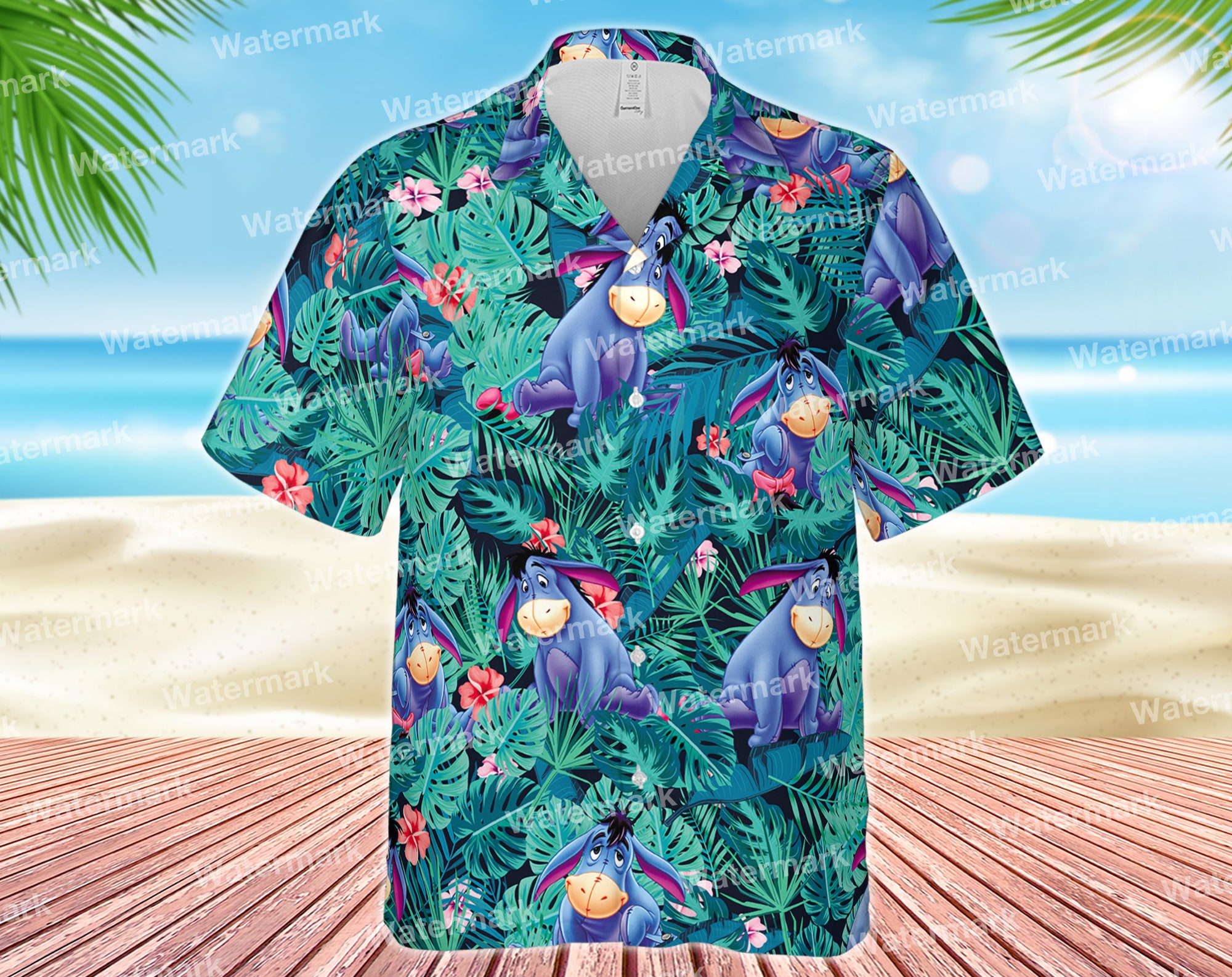 Eeyore Hawaiian Shirts Eeyore Hawaiian Shirts