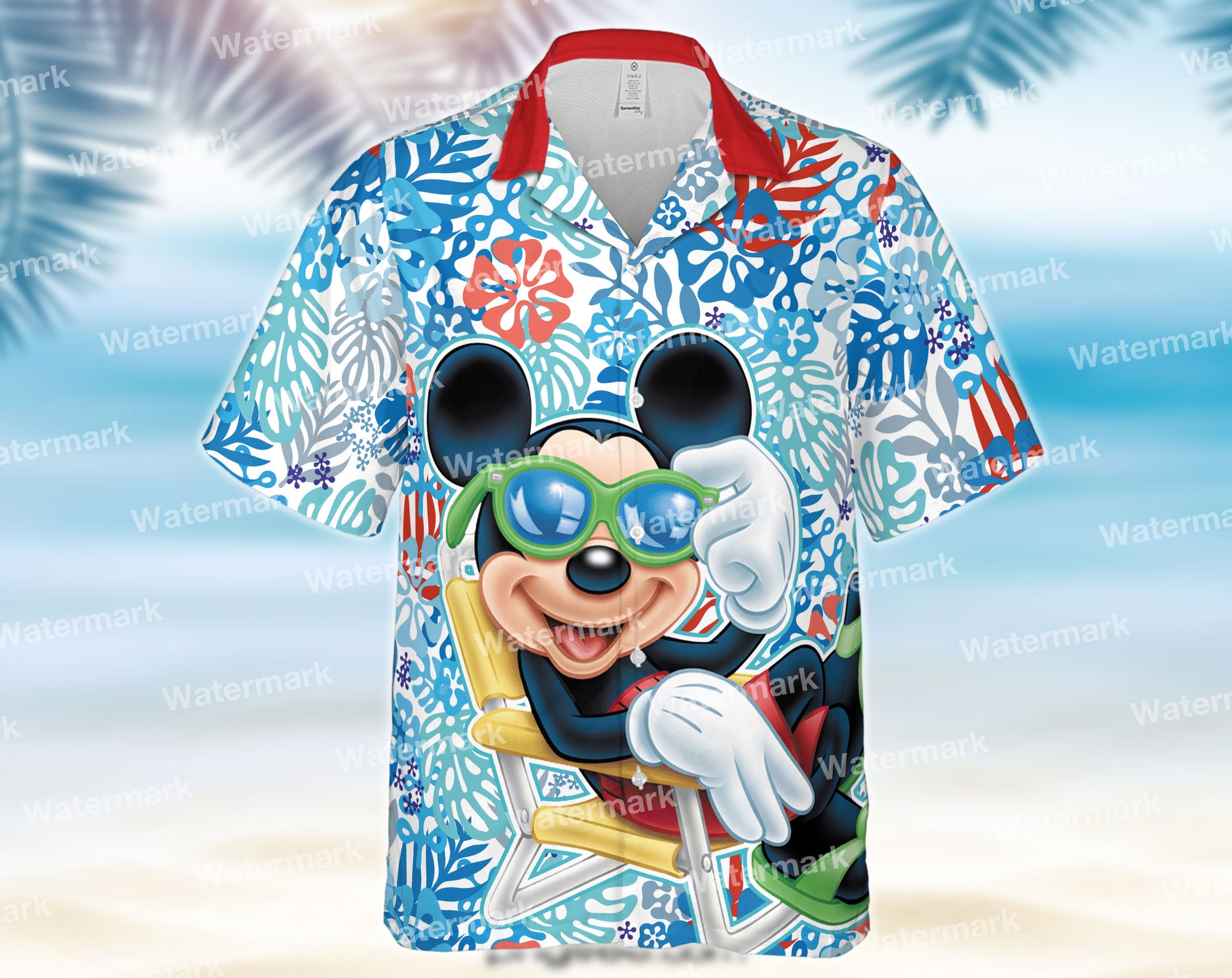 Disney mickey mouse florales Hawaiian Shirt Disney mickey mouse florales Hawaiian Shirt