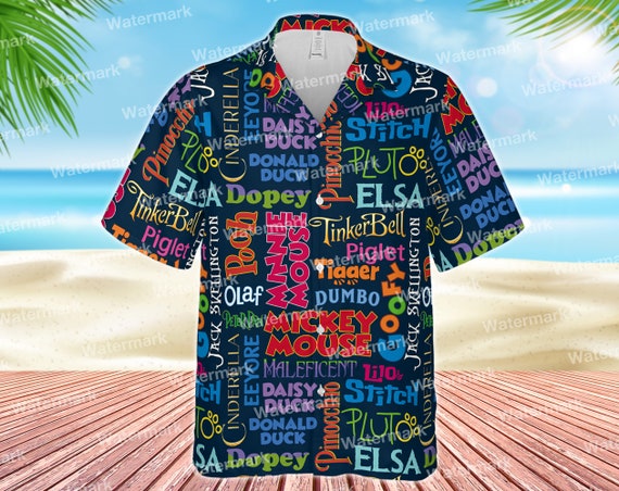 Mens Disney Hawaiian Shirt Women's 