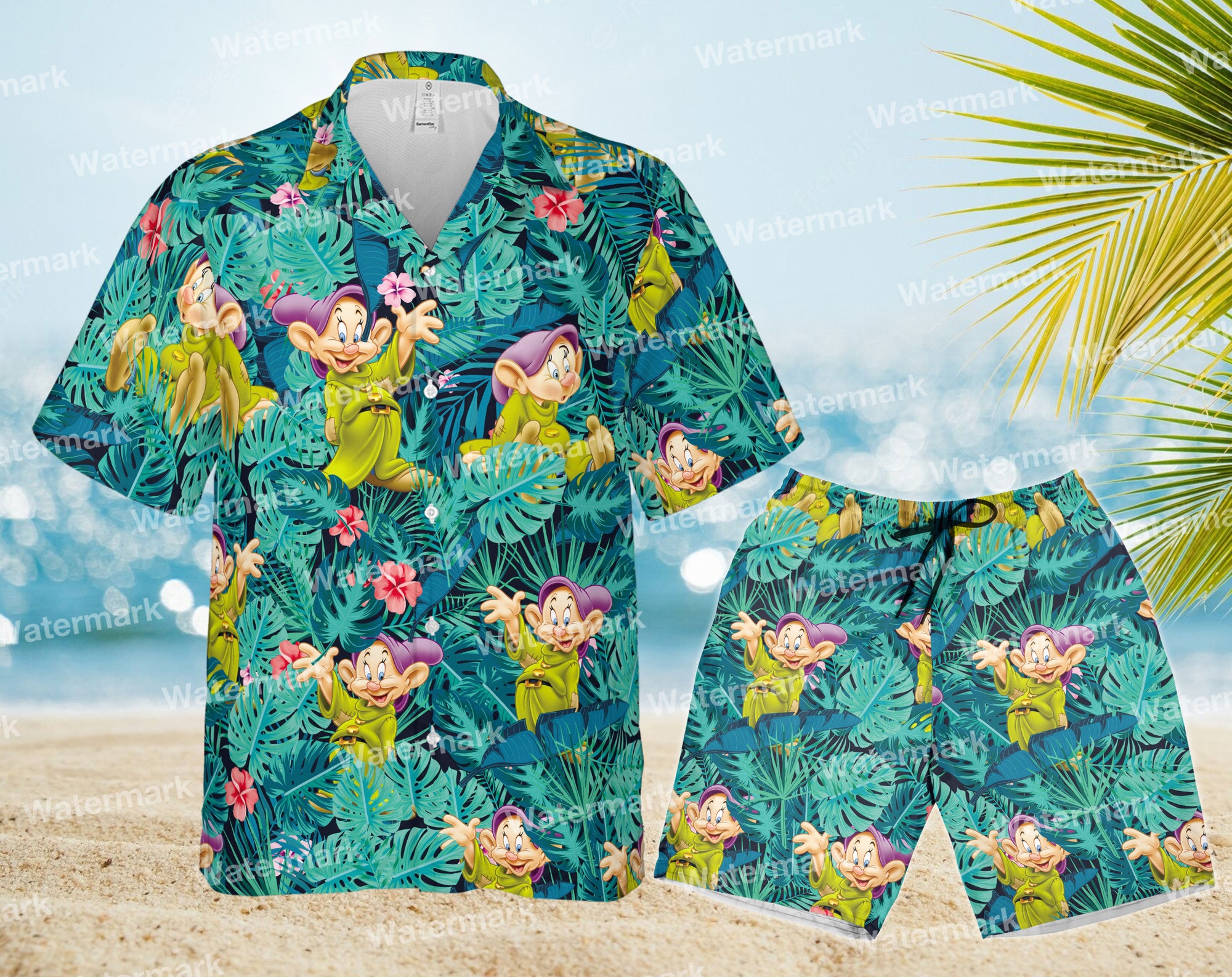 Discover Dopey floral hawaiian shirt