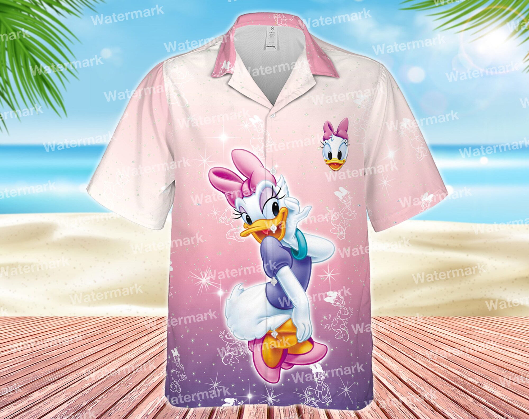 Daisy Ente bling Hawaiian Shirt Daisy Ente bling Hawaiian Shirt