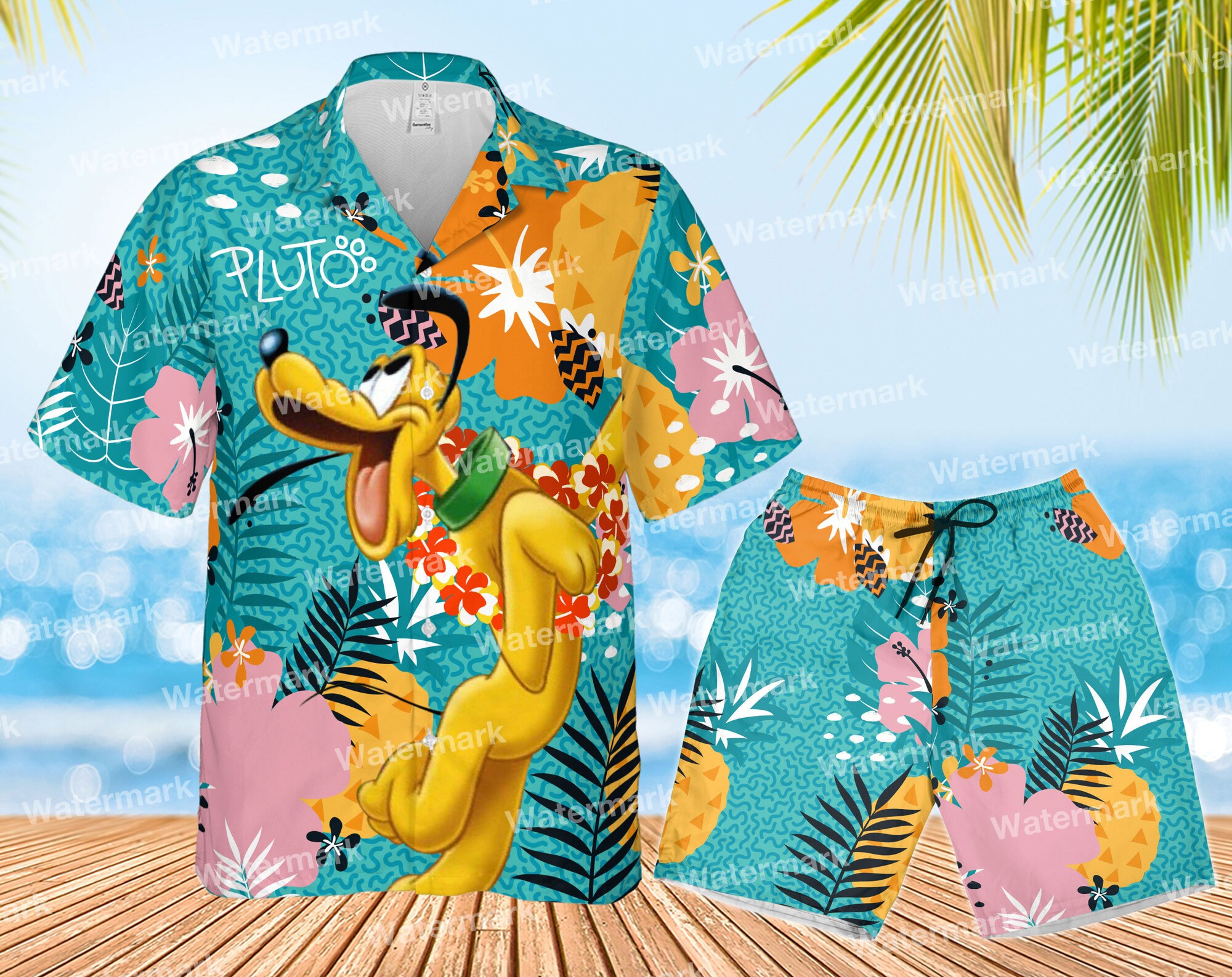 pluto hawaiian shirt