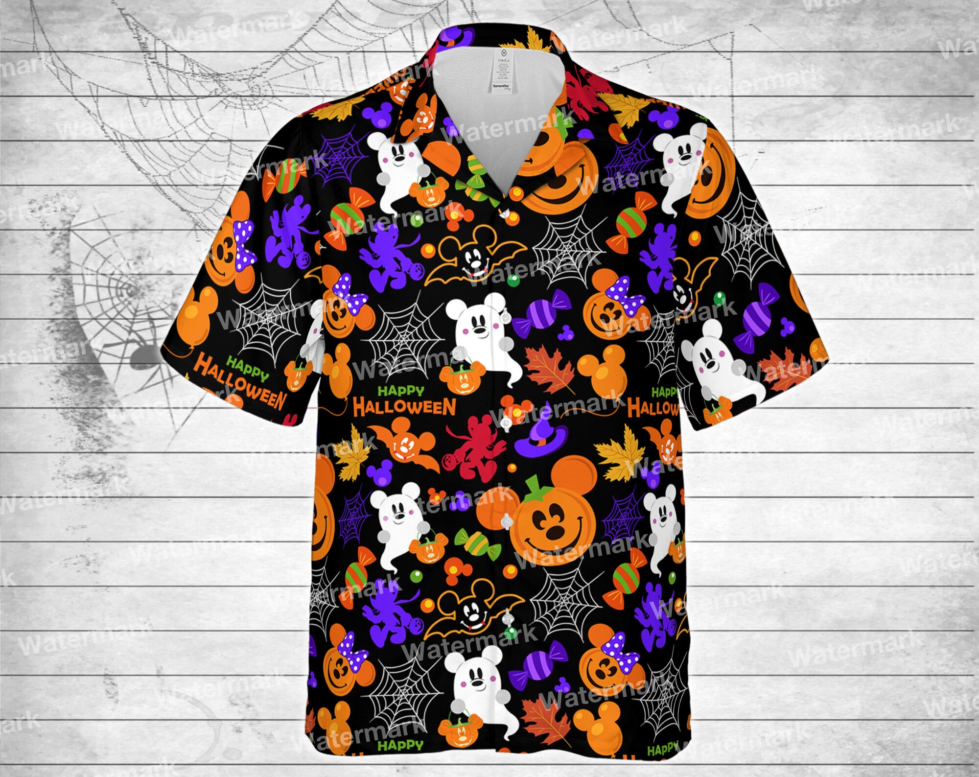 Disney Halloween mickey mouse Hawaiian Shirt Disney Halloween mickey mouse Hawaiian Shirt