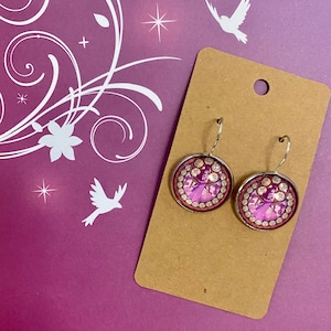 Disney Megara from Hercules Earrings earrings style jewelry glass cabochon platinum earrings handmade