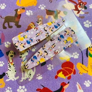 Disney Dooney style puppy dog stitch Hair Clip Barrette Set
