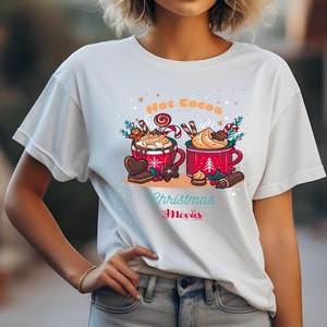 Christmas Hot Cocoa Hoodie, Christmas Cookie Shirt, Christmas Tees, Cookie Hoodie, Christmas Cookie gift Sweatshirt, Christmas Cooking Tee