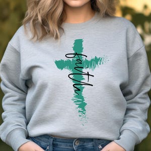 Faith T-shirt, Faith Cross Hoodie, Christian Sweatshirt, Faith Shirt, Christian Shirt, Love and Grace Hoodie, Faith Cross Sweater, Jesus Tee