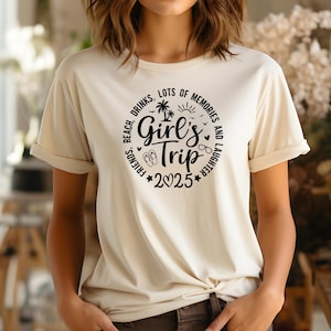Camiseta de viaje de chicas 2025, sudadera con capucha "Muchos recuerdos y risas", camiseta de viaje de mejores amigas, camiseta de viaje para chicas, sudadera de vacaciones para chicas, suéter de viaje