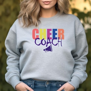 Cheer Coach Shirt for Women, Cheer Coach Gift Tee, Cheer Sweater, Cheer Coach Hoodie, Cheer Coach Sweater, Gift for All Star Cheer