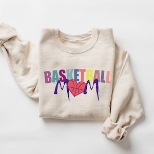Basketball Mom Sweatshirt, Basketball Mom Mothers Day Tee, Basketball Sweater, Basketball Mom Sweatshirt, Game Day Sweater, Sport Hoodie