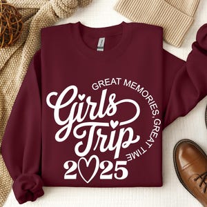 Camiseta de viaje de chicas 2025, sudadera con capucha "Muchos recuerdos y risas", camiseta de viaje de mejores amigas, camiseta de viaje para chicas, sudadera de vacaciones para chicas, suéter de viaje