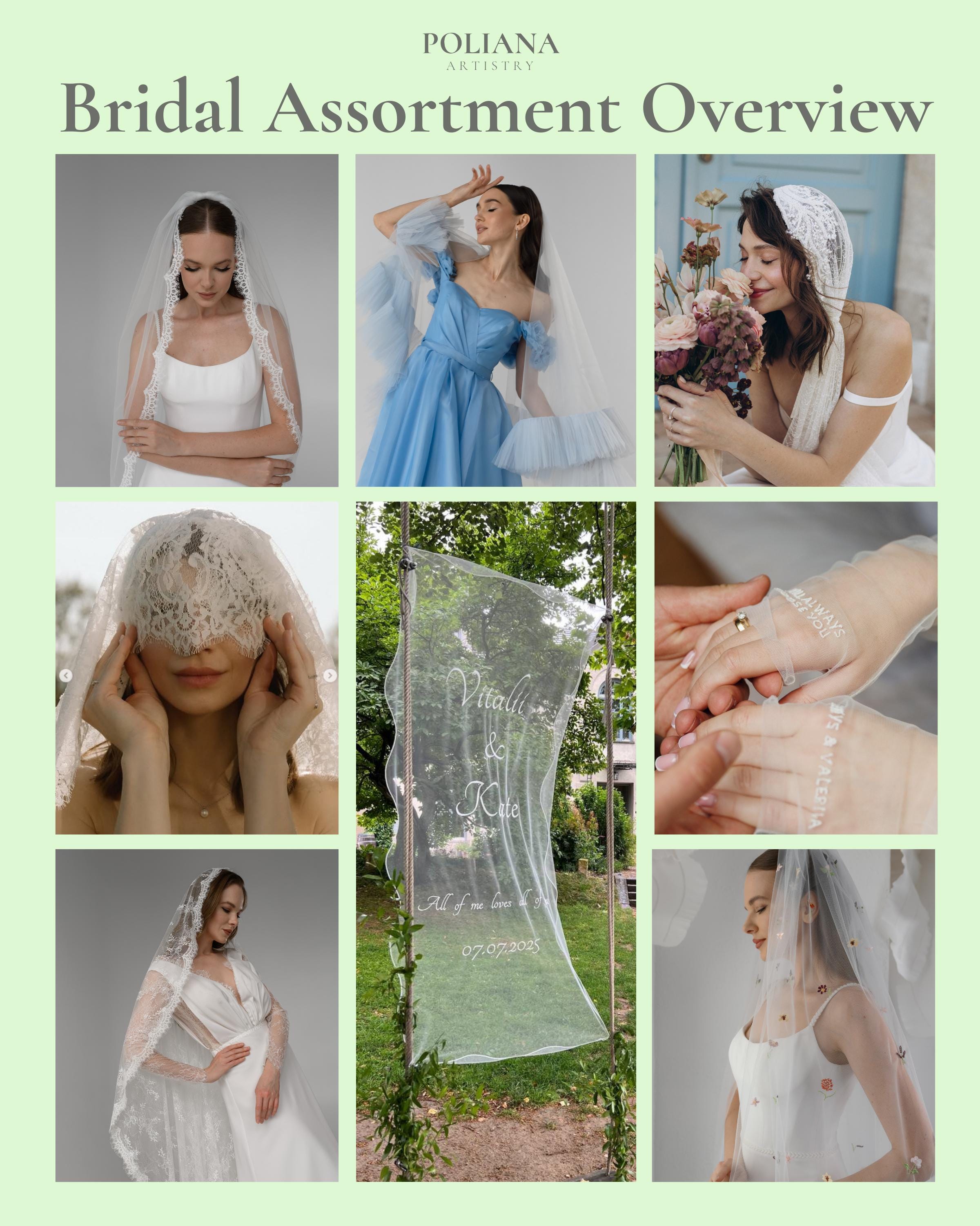 3D Floral Wedding Veil, Two Layer Cathedral Bridal Accessories - Etsy