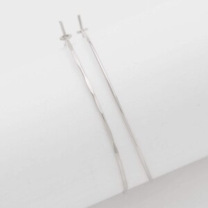 Small to Large 925 Sterling Silver Hoop Earrings • Nickel Free Silver Hoop Earrings image 4
