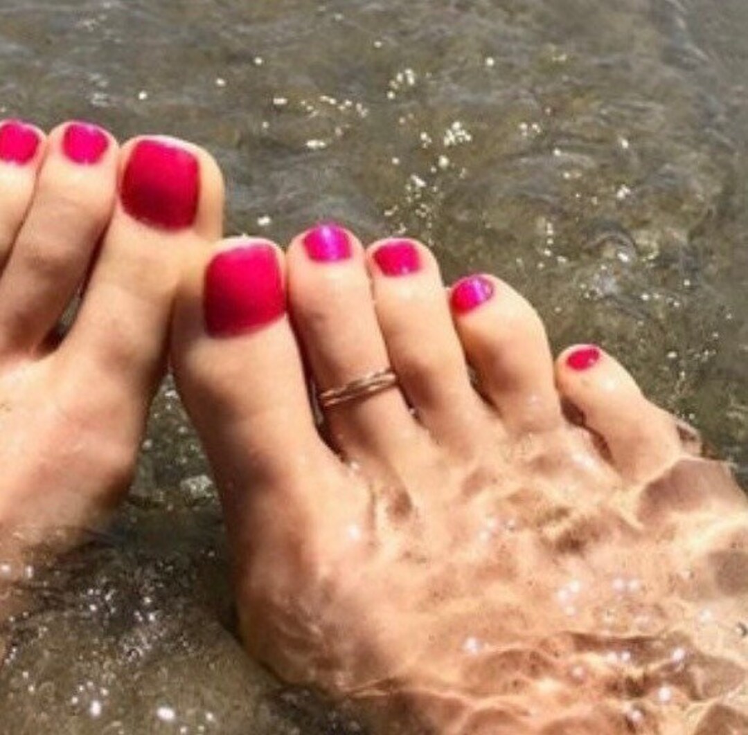 Stackable Toe Ring Stackable Midi Ring Adjustable Toe Ring 14K Gold ...