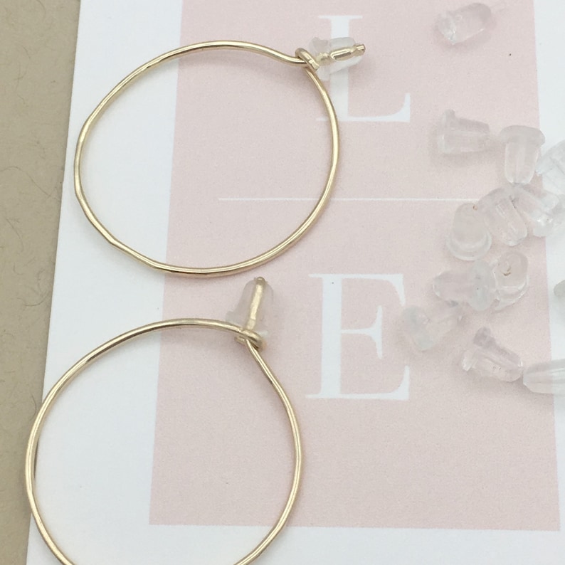 14k Gold Filled 1 Inch Skinny Hoop Earrings Tiny Gold Hoop Earrings Threader Hoop Earrings Minimalist Earrings