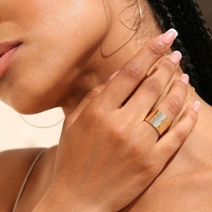 Large 14K Gold Filled Cuff Ring