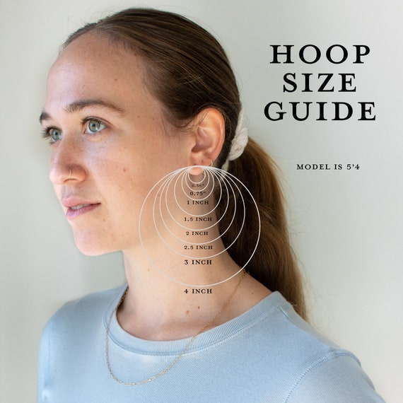 4 inch gold hoops discount