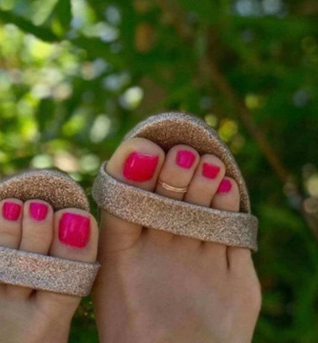 Stackable Toe Ring • Stackable Midi Ring • Adjustable Toe Ring • 14K ...