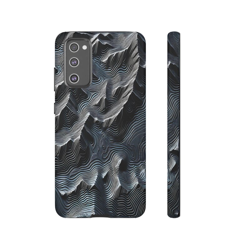 Funda para teléfono con mapa topográfico para iPhone 15 Pro Max con diseño de terreno montañoso (regalo) imagen 5