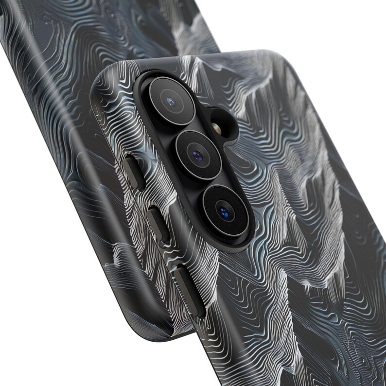 Funda para teléfono con mapa topográfico para iPhone 15 Pro Max con diseño de terreno montañoso (regalo) imagen 9