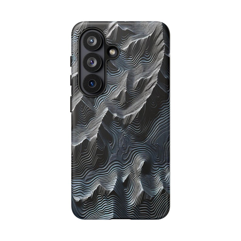 Funda para teléfono con mapa topográfico para iPhone 15 Pro Max con diseño de terreno montañoso (regalo) imagen 8