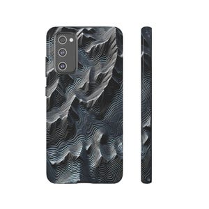 Funda para teléfono con mapa topográfico para iPhone 15 Pro Max con diseño de terreno montañoso (regalo) imagen 3
