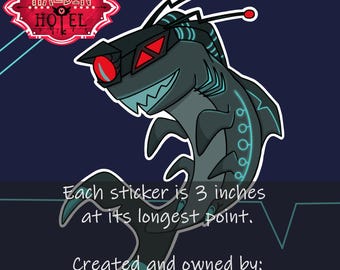 Hazbin Hotel Shock.wav 3 inch Sticker