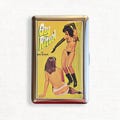 Lesbian Pulp LGBTQ Pulp Fiction Retro Metal Cigarette Case Vintage Love Holder Wallet