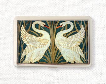 Pillendoosje William Morris Swans – 7 dagen art nouveau-organizer