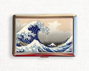 神奈川沖浪裏 シガレットケース ヴィンテージ 花柄 フラワーホルダー ウォレット