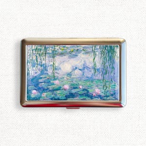 Water Lilies by Claude Monet Cigarette Case Vintage Love Holder Wallet