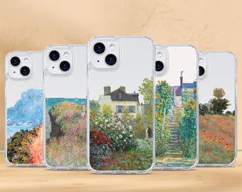 Claude Monet Phone Case Famous Art Painting Cover fit for Apple iPhone Samsung Galaxy and Google Pixel