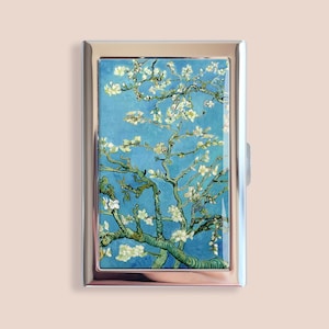 Almond Blossom von Vincent van Gogh Kreditkartenhalter Vintage Floral Blume Visitenkartenetui Mini Karte Brieftasche Geschenk