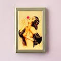 Topless Portrait of Olive Thomas, "Memories of Olive", Alberto Vargas Credit Card Holder Vintage Business Card Case Mini Card Wallet Gift