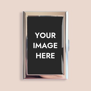 Customized Pattern Credit Card Holder Vintage Business Card Case Mini Card Wallet Gift