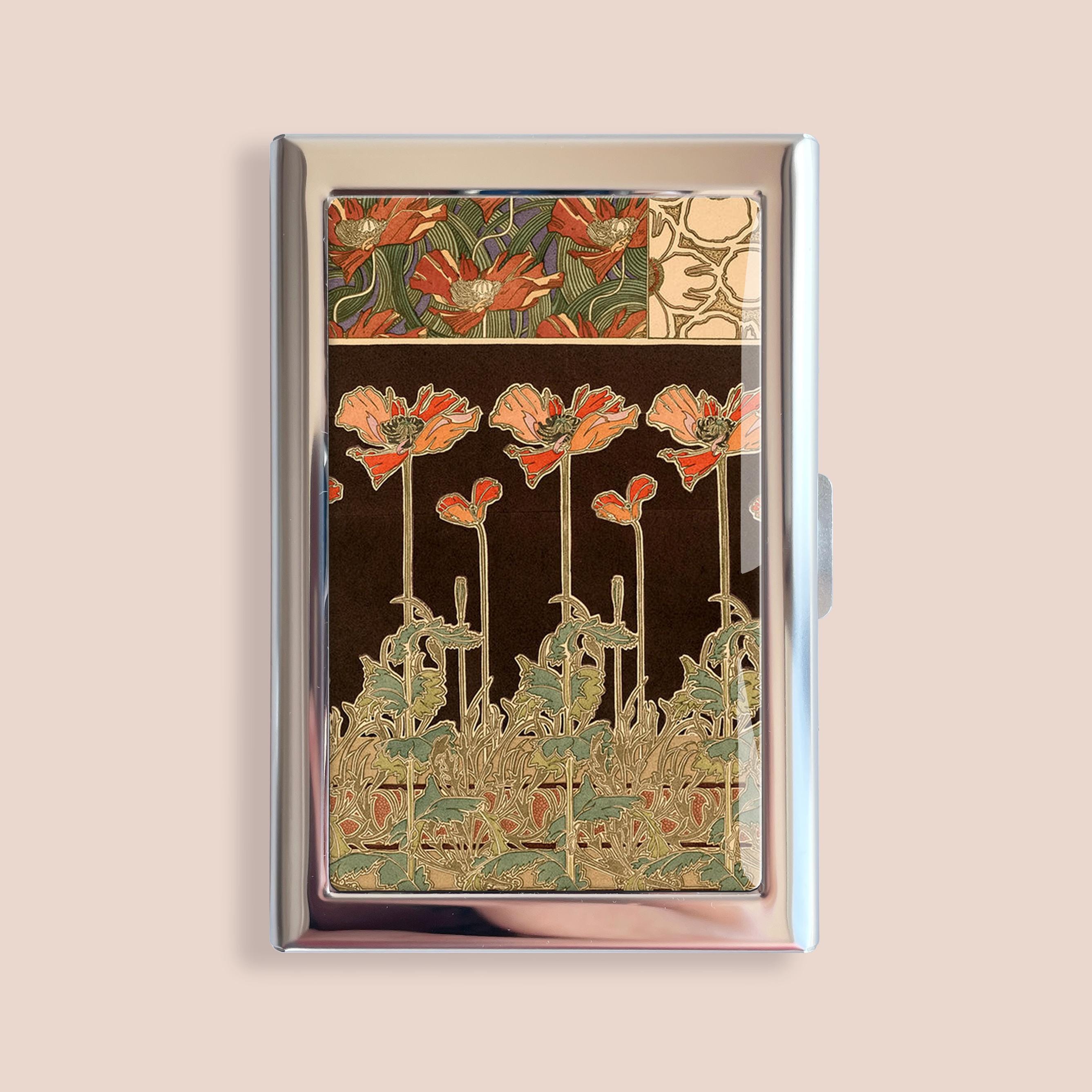 Étui Métal Pour Cartes De Visite Hnogri - Porte-carte élégant Avec Fermeture Aimantée