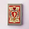 Happy Valentine's Day Credit Card Holder Vintage Love Business Card Case Mini Card Wallet Gift