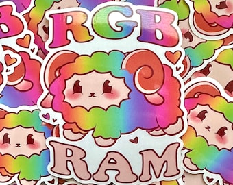 Rainbow RGB Ram Sticker