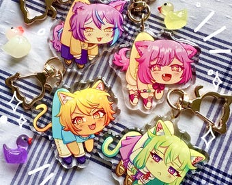 Wonderland x Showtime Cat and Dog Acrylic Charms Project Sekai