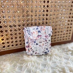 Monedero de algodón hecho a mano, tarjetero, monedero, pequeño monedero, minibolso, regalo para ella, Navidad