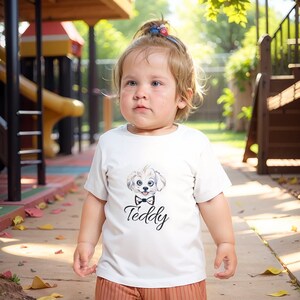 Custom Cartoon Pet portrait T-shirt, Heavy Cotton™ Toddler T-shirt, Cartoon Pet Portrait, Custom Pet Portrait, Cartoon Portrait from Photo
