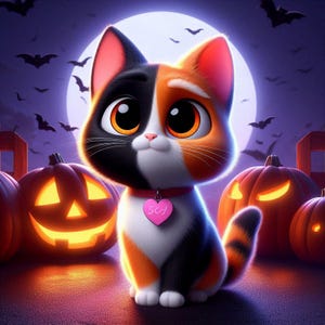 Halloween Portrait For Pet, Pet Portrait, Custom Pet Portrait, Funny Halloween Decor, Halloween Funny Wall Decor, Digital File Download