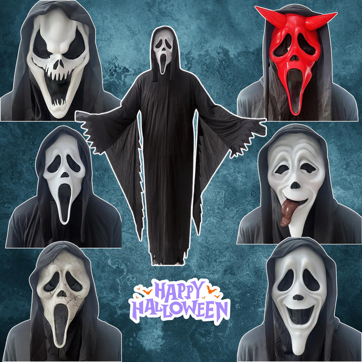 Scream Ghost Face Costume スクリーム コスチューム Fun World Costumes Adult Scream Costume, Black, One Size