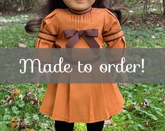 Made To Order - 1904 Speaking Contest Dress for 18" Edwardian girl dolls book illustration American