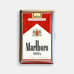 King Size Or 100s Cigarette Case Zigarettenetui Wallet Vintage Metal Joint Holder