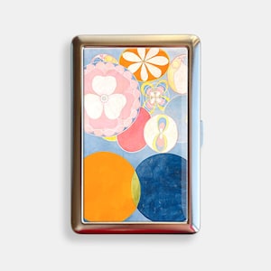 The Mysterious World of Hilma af Klint Cigarette Case Zigarettenetui Wallet Vintage Metal Joint Holder